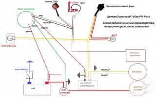 Рысь снегоход детский схема подключения электростартера.jpg