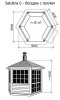 Чертеж финской беседки